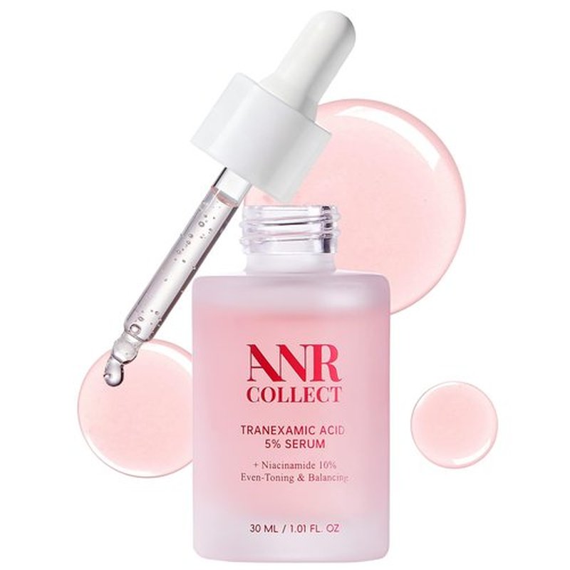 ANRCOLLECT 5% Tranexamic Acid + 10% Niacinamide Serum for Tone Perfecting, Post-Acne Care, Radiant Glow - with Kojic Acid, Ceramides, Hyaluronic Acid - 30ML Vegan Skincare