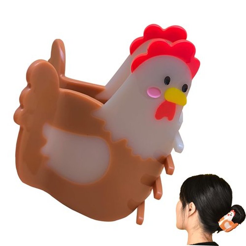Generic Chicken Claw Clip,Chicken Shape Animal Hair Clip，2024 New Big Claw Barrettes For Women. (1pcs-chicken)