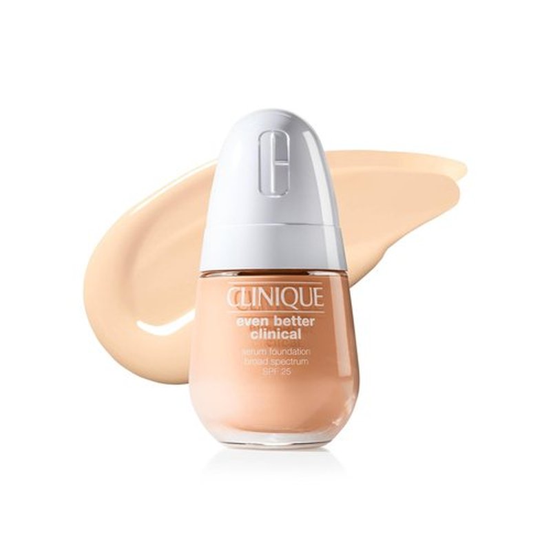 Clinique Even Better Clinical Serum Foundation - Full Coverage, Hydrating SPF 25 with Vitamin C & Salicylic Acid for Oily Skin
