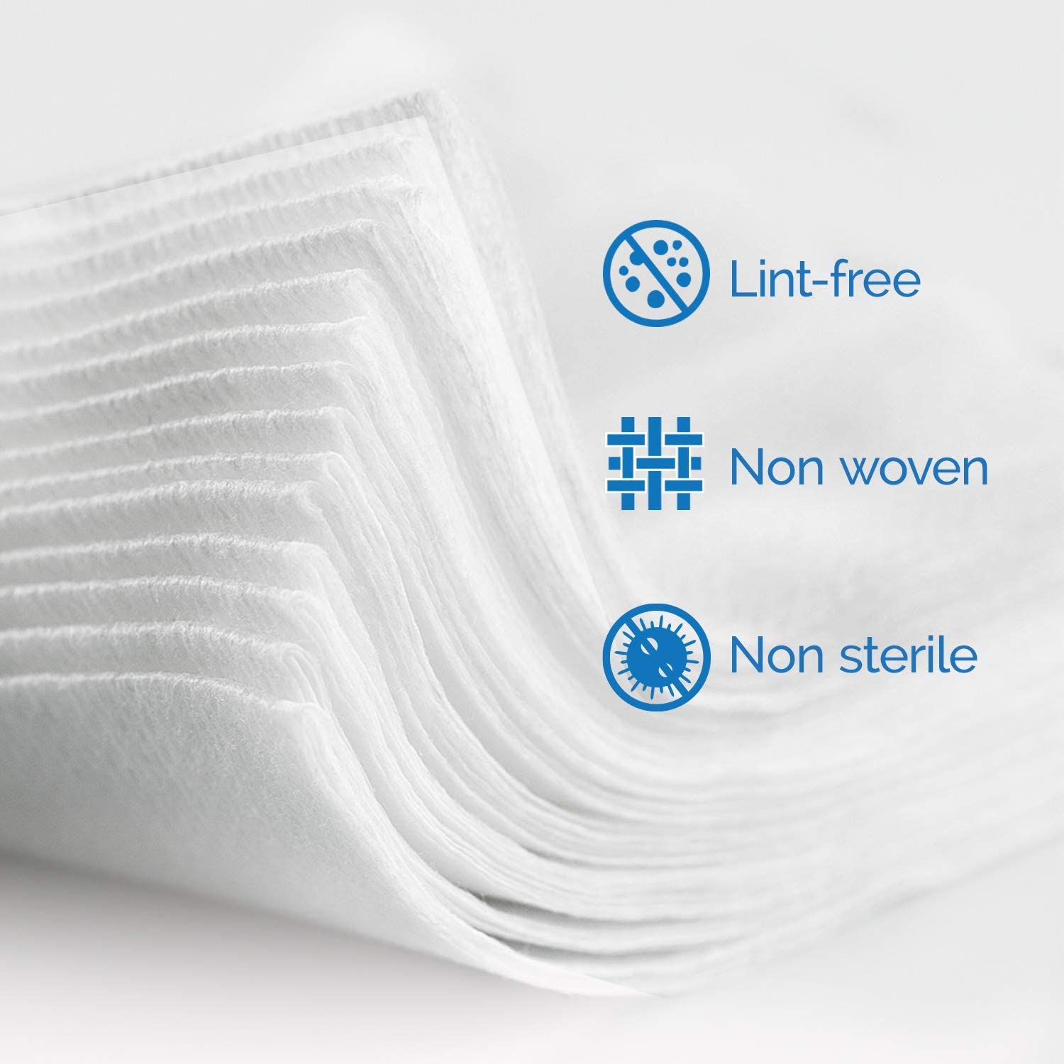 JMU 800 Gauze Pads 4x4, Non Woven Sponges 4-Ply Non-Sterile Guaze All Purpose Gauze Sponges(200Pcs/Bag,Total 4 Bags)