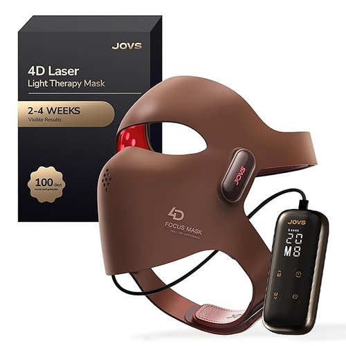JOVS 4D Laser Therapy Mask - LED Red Light Anti-Aging Face Mask for Firm Skin & Radiant Glow
