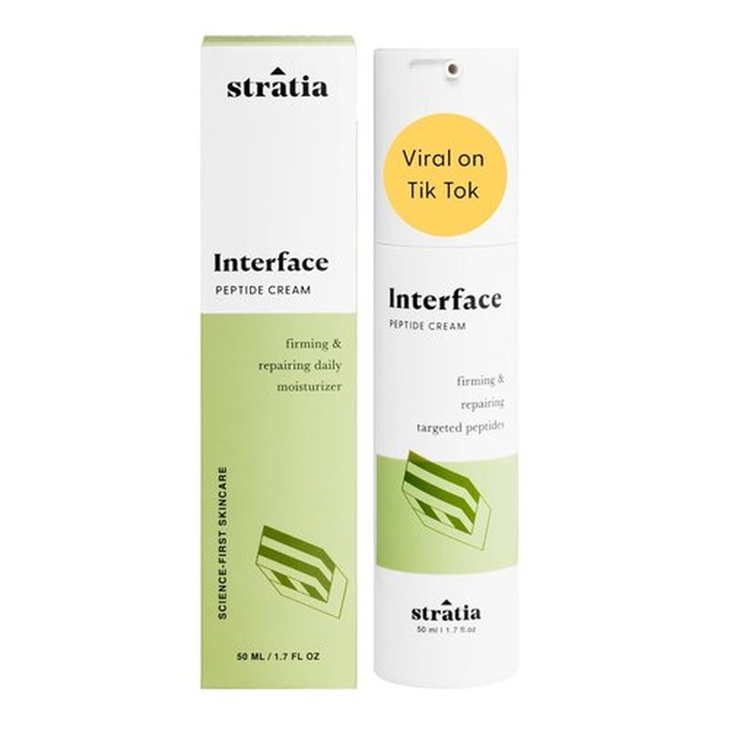 Stratia Interface Daily Moisturizer - Hydrating Peptides for All Skin Types | 1.70 Fl Oz