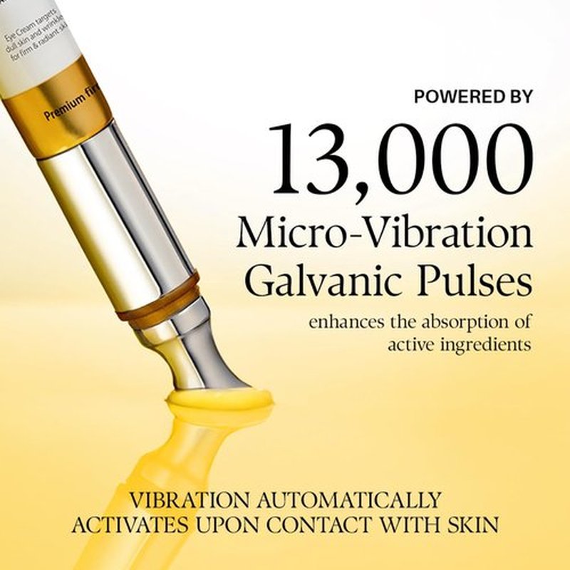 d'alba Piedmont Vita Toning Galvanic Eye Cream - Hydrating & Firming with White Truffle, Collagen & Vitamin C | 0.51 fl oz