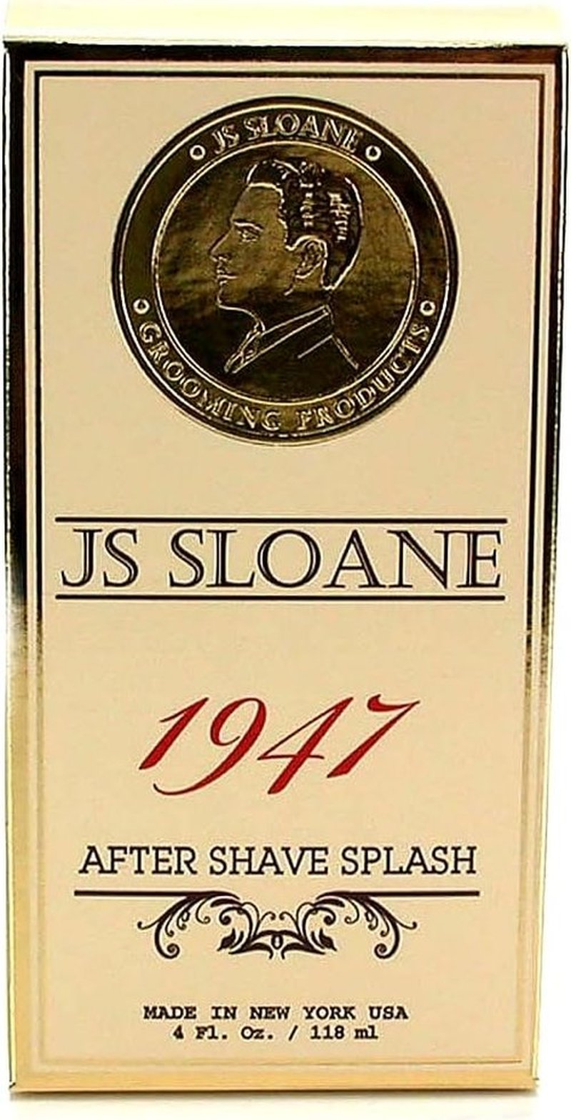 JS Sloane 1947 After Shave Splash for Men - Classic Barbershop Refreshing Toning Aftershave, 4 oz
