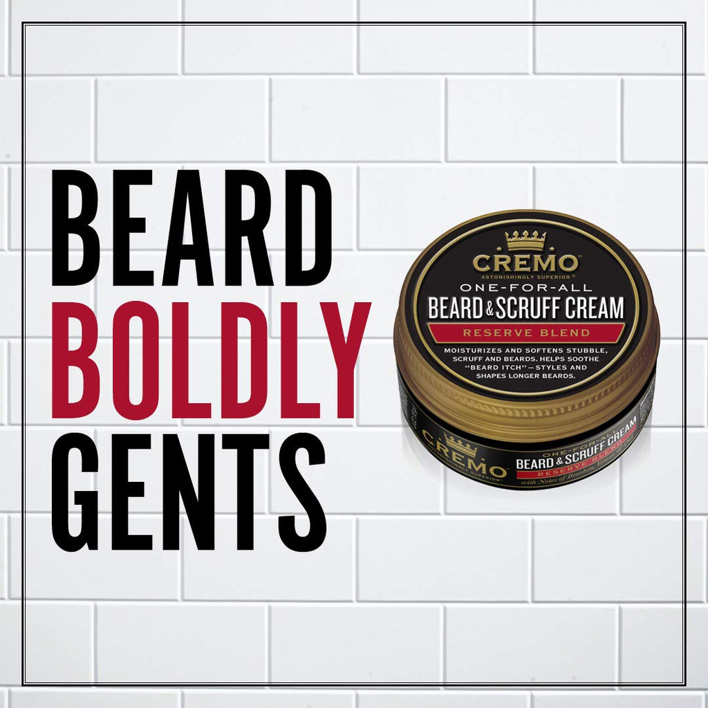 Cremo Beard & Scruff Cream, Distiller's Blend (Reserve Collection), 4 oz - Soothe Beard Itch, Condition and Offer Light-Hold Styling for Stubble and Scruff (Product Packaging May Vary) 0 fluid ounces