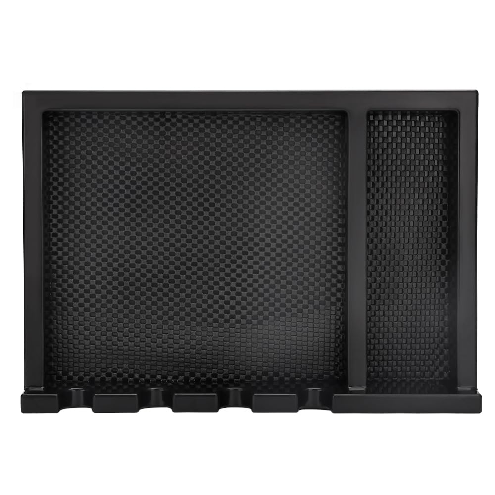 CestoMen Barber Clipper Tray, Clipper Organizer Razor Case with 4 Notches, Anti-slip Hair Trimmer Holder Tray, Barber Tool Box