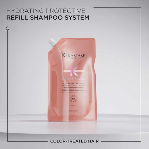 Kerastase Chroma Absolue Shampoo Refill Pouch - Hydrating Formula for Color-Treated Hair | Protects & Nourishes Fine to Medium Hair