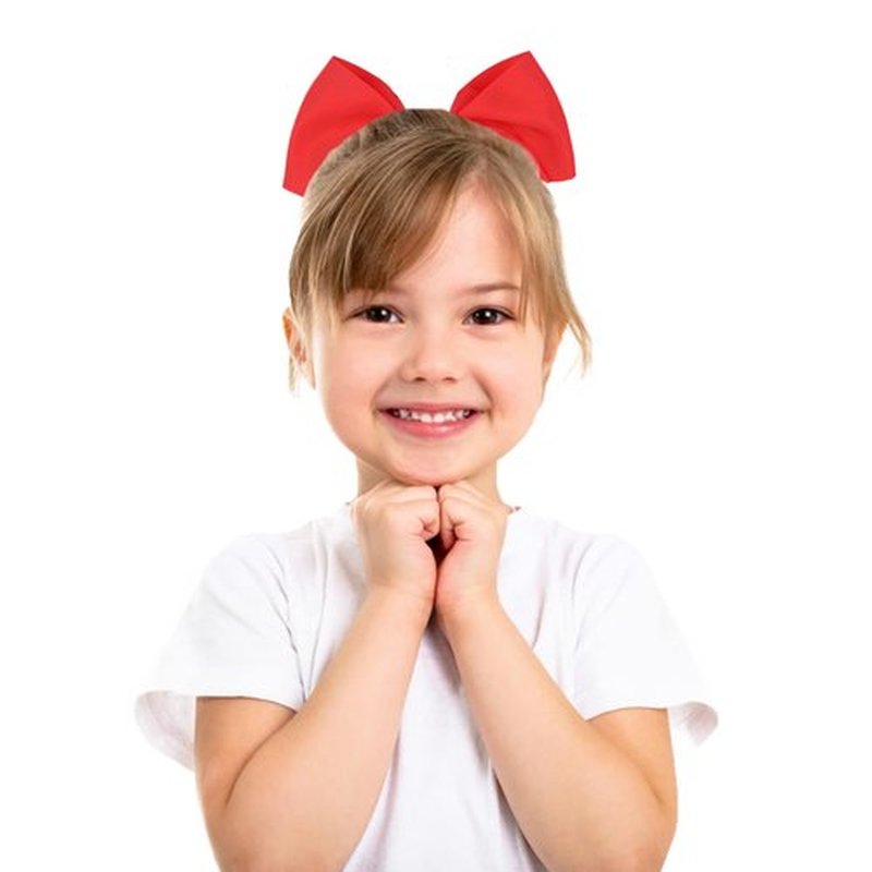 Red Hair Bows Set - 50PCS Valentines Birthday Hair Bow for Little Toddler Kids Girls Hair Accessories