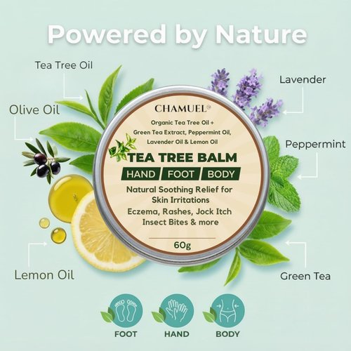 Skiennix Tea Tree Oil Balm - Soothing Itchy Skin Relief for Rashes, Bug Bites & More | Natural Formula, 1 Pack