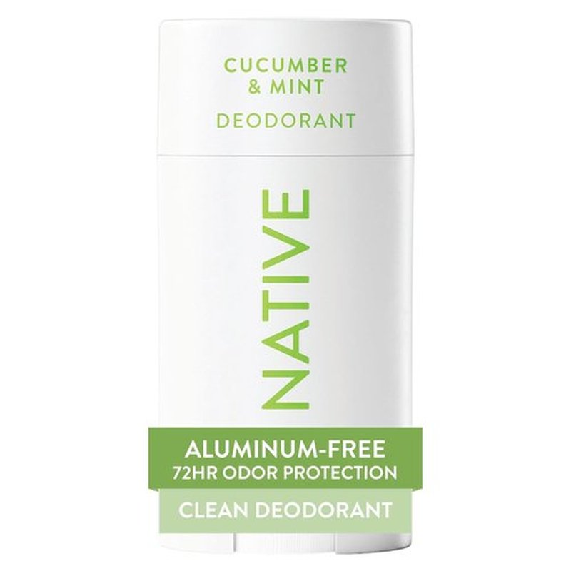 Native Deodorant | Aluminum-Free Cucumber & Mint | 72-Hour Odor Control | 2.65oz for Men & Women