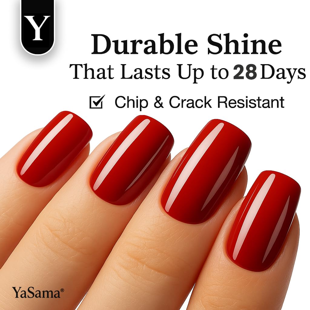 YaSama Extra Glossy Clear No-Wipe Gel Top Coat 15ml – HEMA-Free Soak-Off UV/LED Gel, Non-Yellowing High-Gloss Finish, Self-Leveling, Scratch-Resistant & Chip-Resistant, Long-Lasting 28+ Salon Quality