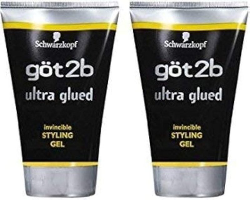 Got 2b Ultra Glued Styling Gel - Invincible Hold, 1.25 Ounce (2 Pack) for All-Day Style
