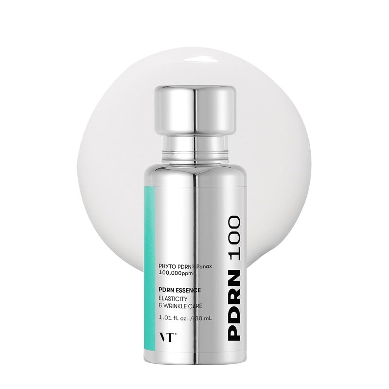 VT COSMETICS PDRN 100 Essence - Intensive Glow Serum for Skin Restoration & Plumping | 1.01 fl. Oz.