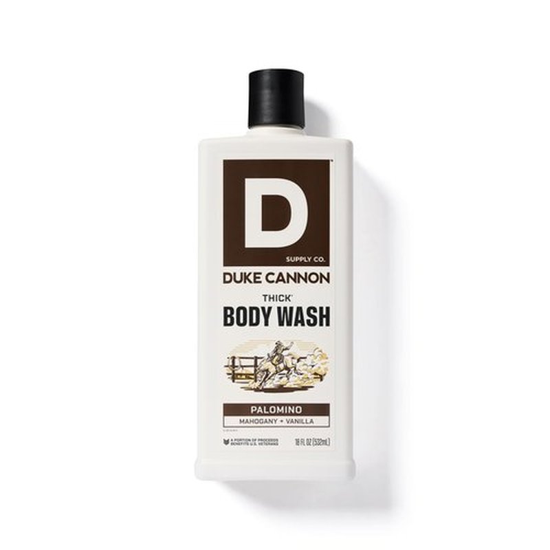 Duke Cannon Supply Co. Thick High Viscosity Body Wash – 3X Thicker, Cleansing Shower and Bath Gel, Mineral-Enriched for Men – Shower Gel – Men’s Body Scrub – Palomino 3 pack –18 oz