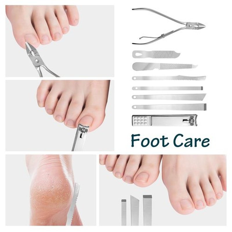 Nail Clippers Set Fingernail and Toenail Clipper Cutters, Manicure Set 30 in 1 Stainless Steel Professional Nail Clipper Set, Ear Cleaning Kit, Portable Travel Grooming Set