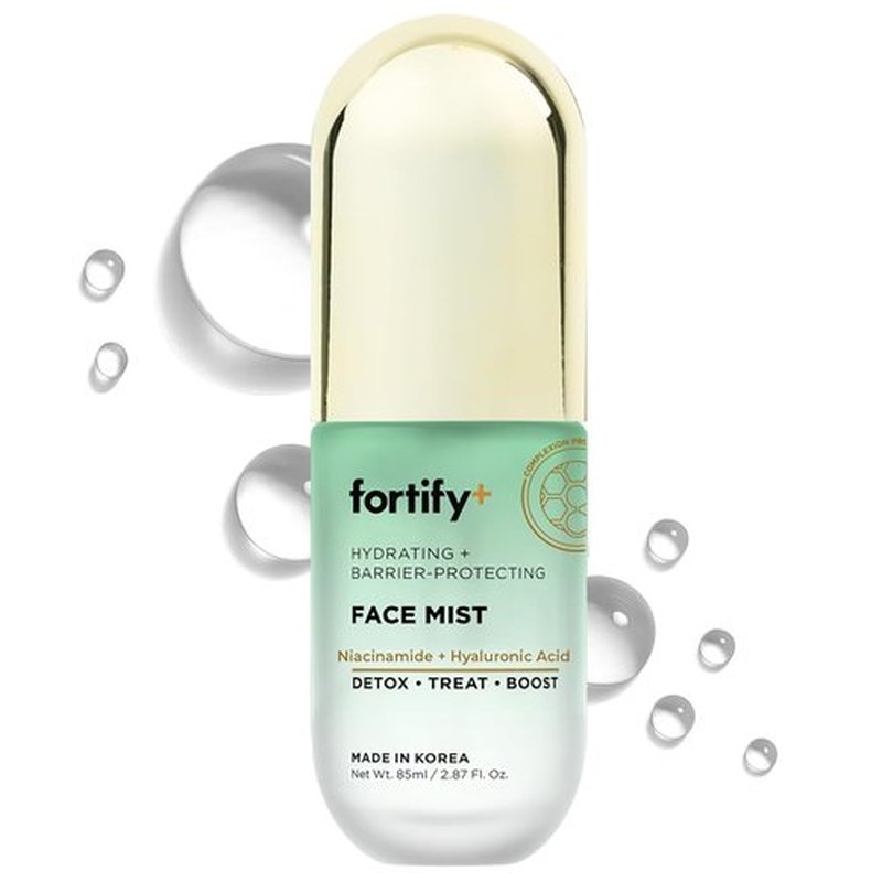 Fortify Skincare Niacinamide & Hyaluronic Acid Face Mist - Hydrating, Soothing 3-in-1 Facial Spray - 2.87 Oz
