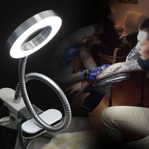 Lamp Portable Eyebrow Manicure Cold Clip Desk Light USB Clip Beauty Lamp for Lash Extension