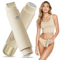 Bikini Trimmer for Women, 2-in-1 Rechargeable Electric Razor for Pubic Hair, IPX7 Waterproof Wet & Dry Use, Painless Electric Shaver for Private Area Bikini Shaver for Legs, Face, and Underarms