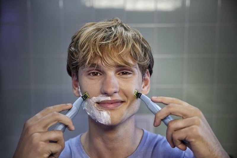 Philips OneBlade Teen Hybrid Electric Shaving System - First Shave | Gray Color
