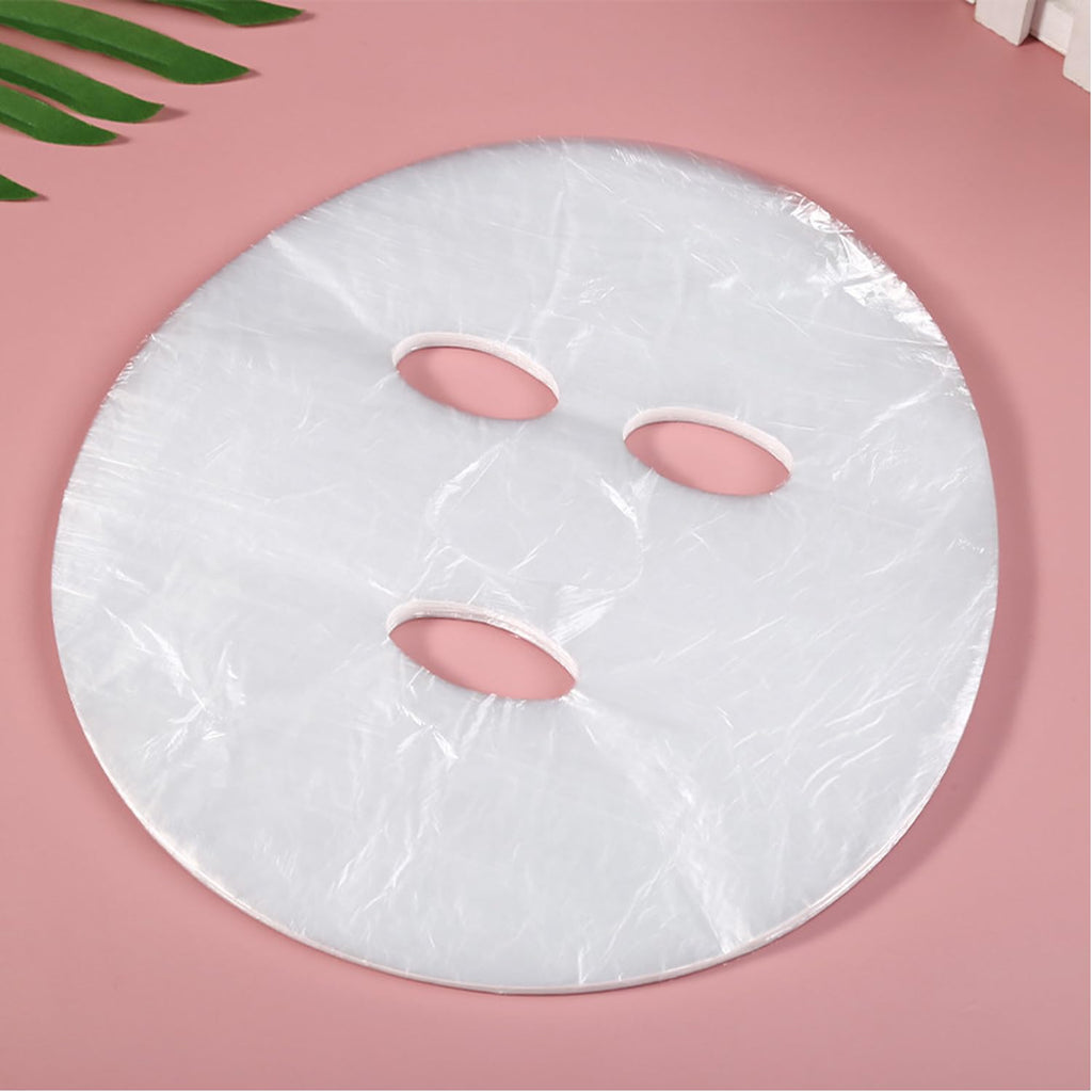 UtySty 400 Pack Plastic Facial Mask Disposable Sheet Mask Wrap Face Moisturizer Mask DIY Forehead Wrinkle Patches for Clay Face Creams Mud Mask Collagen Moisturizing Cream Night Lotion Absorbing