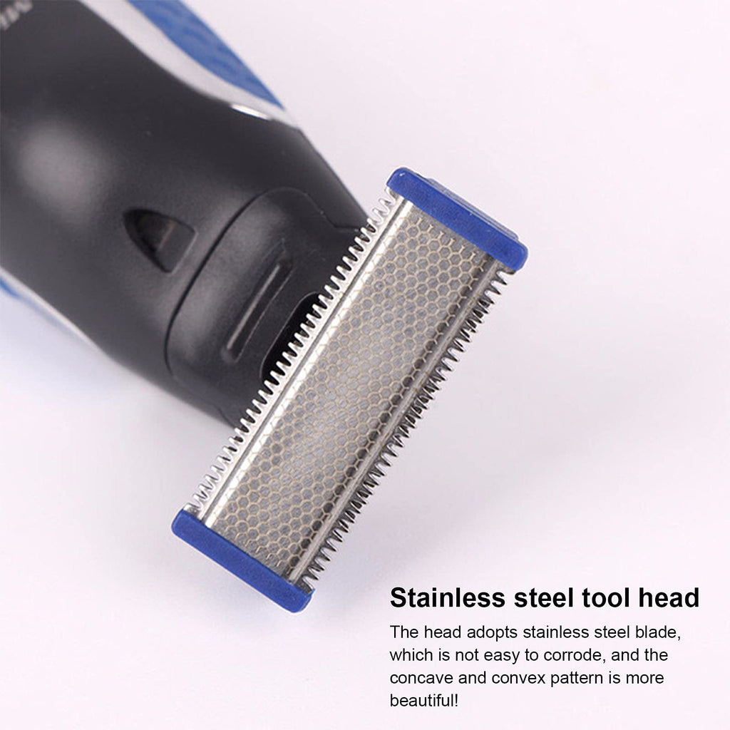 LinMei Trimmer Replacement Heads Compatible for Gen 1 Micro Touches Solo Trimmer - Set of 4 Replacement Blades & 2 Cleaning Brushes