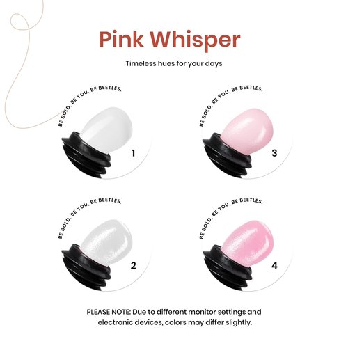 Beetles Poly Nail Extension Gel Kit, 4 Colors Pink White Poly Nail Gel Builder Nail Gel with Poly Brush & Slip Solution Nail Salon All In 1 Kit Gift for Women, UV & LED Needed