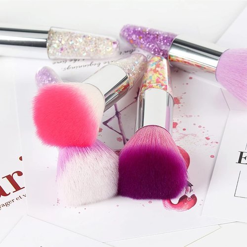 DANNEASY 3pcs Nail Dust Brush Nail Brushes for Cleaning Dust Nail Powder Brush Nail Duster Large Makeup Blush Brush Nail Art Brush Set Nail Art Tools