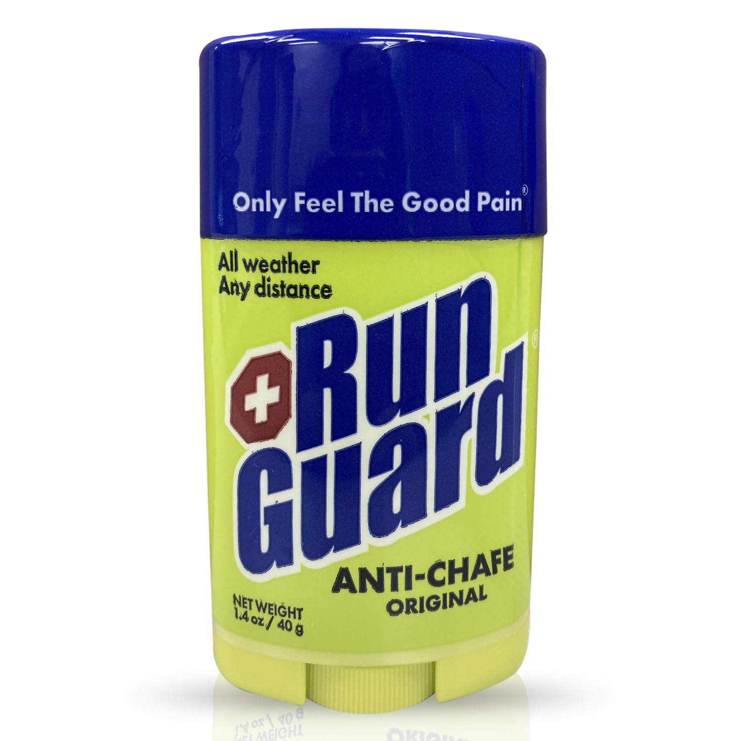 RunGuard Original Anti-Chafing Balm - Highly Effective USA Made Chafe Stick for Runners & Athletes - Sweat & Water-Resistant Formula - Sports Running Anti Chafe Soothing Balm Stick - 40g