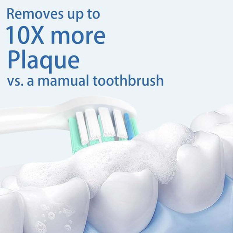 Philips Sonicare Toothbrush Replacement Heads - 12 Pack for Click-On Handles | White Color