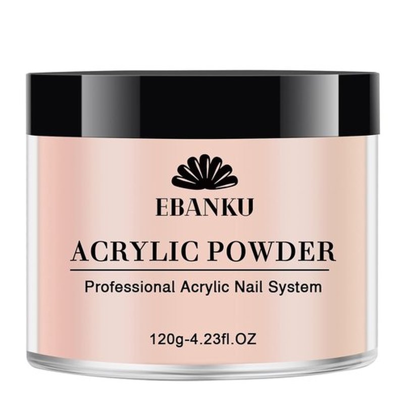 EBANKU Nude Acrylic Powder - 120g Professional Nail Powder for Extensions & Carving | Long-Lasting, No Lamp Needed