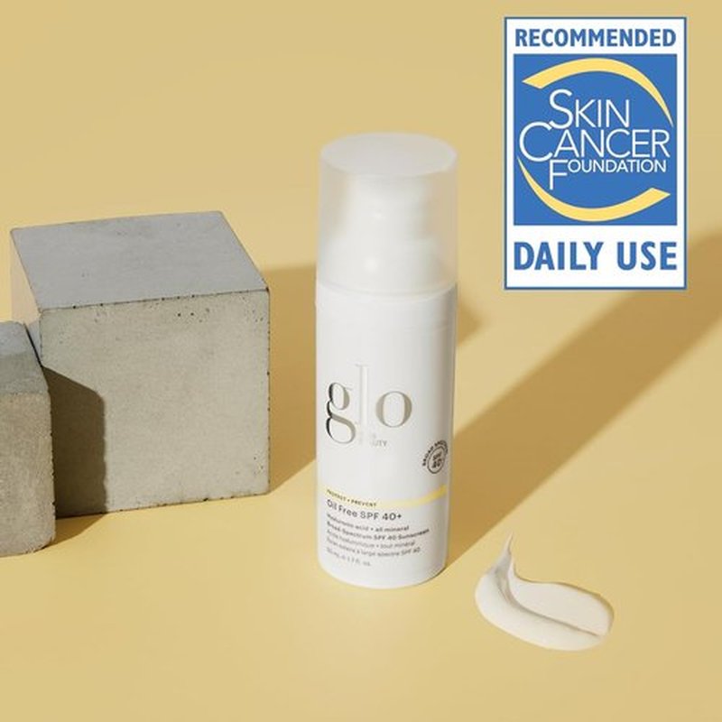 Glo Skin Beauty Mineral Sunscreen SPF 40 - Oil-Free Hydrating Face Moisturizer with Zinc Oxide, 1.7 Fl Oz