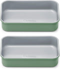 Caraway Nonstick Baking Pan Duo - 9” x 6.5” Deep Ceramic Casserole Dish - Non-Toxic, PTFE & PFOA Free - Sage