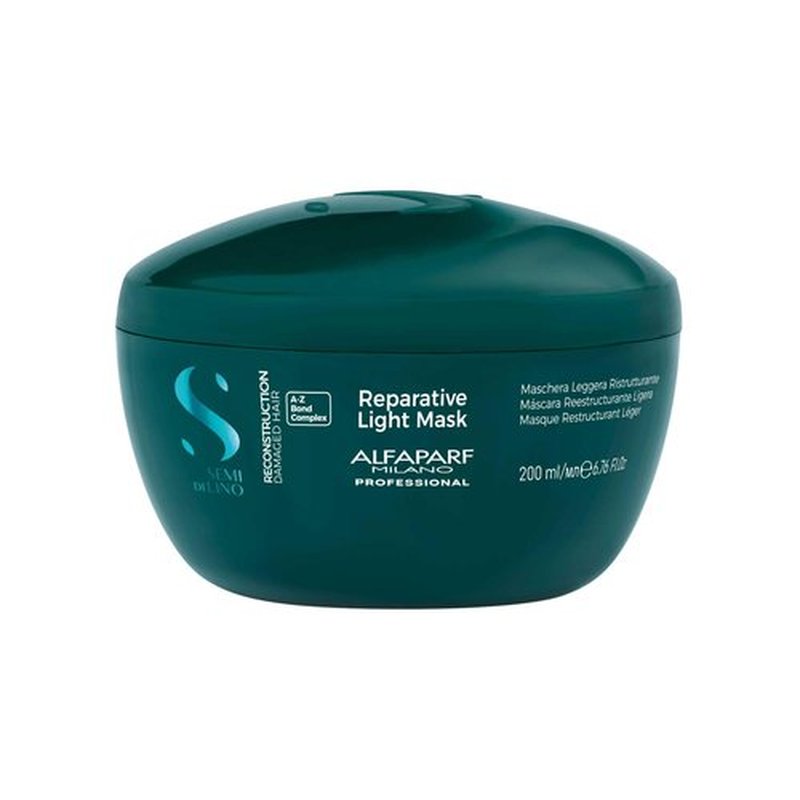 ALFAPARF MILANO Semi di Lino Reconstruction Bond Repair Hair Mask for Damaged Hair - Recommended for Fine Hair – Hair Repair Mask - Restructures - Color Safe - Deep Conditioner - Vegan (6.88 oz)