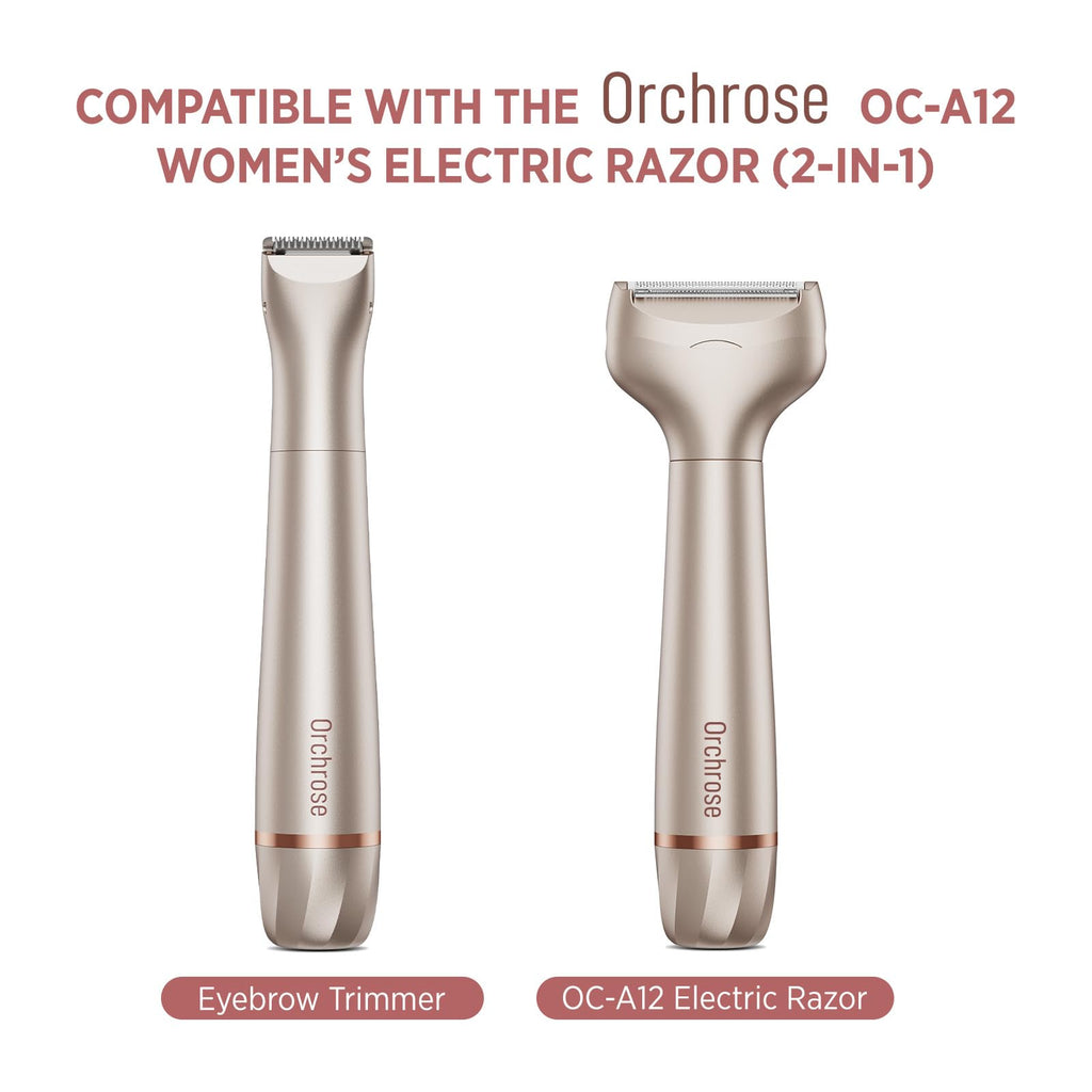 Orchrose Bikini Trimmer Head for Women: OC-A12 Replacement Attachment for Painless Grooming on Bikini Underarms Legs - Safe & Effective Shaving for Home & Travel Use - 1 Pack