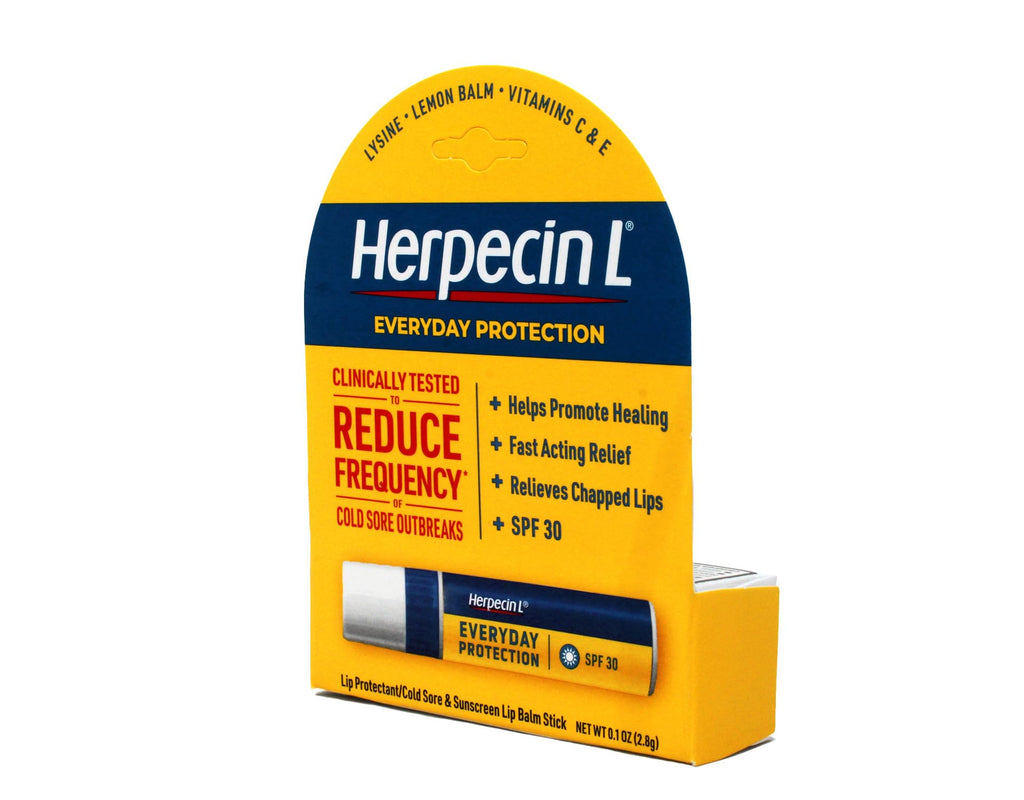 Herpecin-L HL Lip Protectant Sunscreen and Cold Sore Lip Balm Stick - 0.1 oz (Pack of 3)