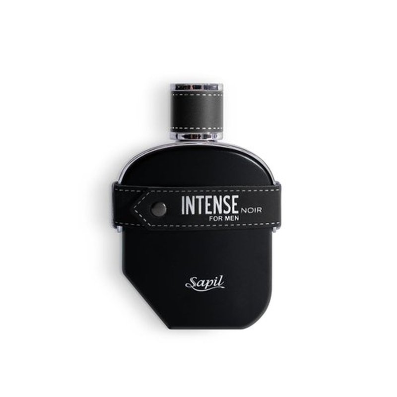 Sapil Intense Noir Eau de Parfum for Men - Long-Lasting Bold Scent with Amber, Leather & Musk - 100ml