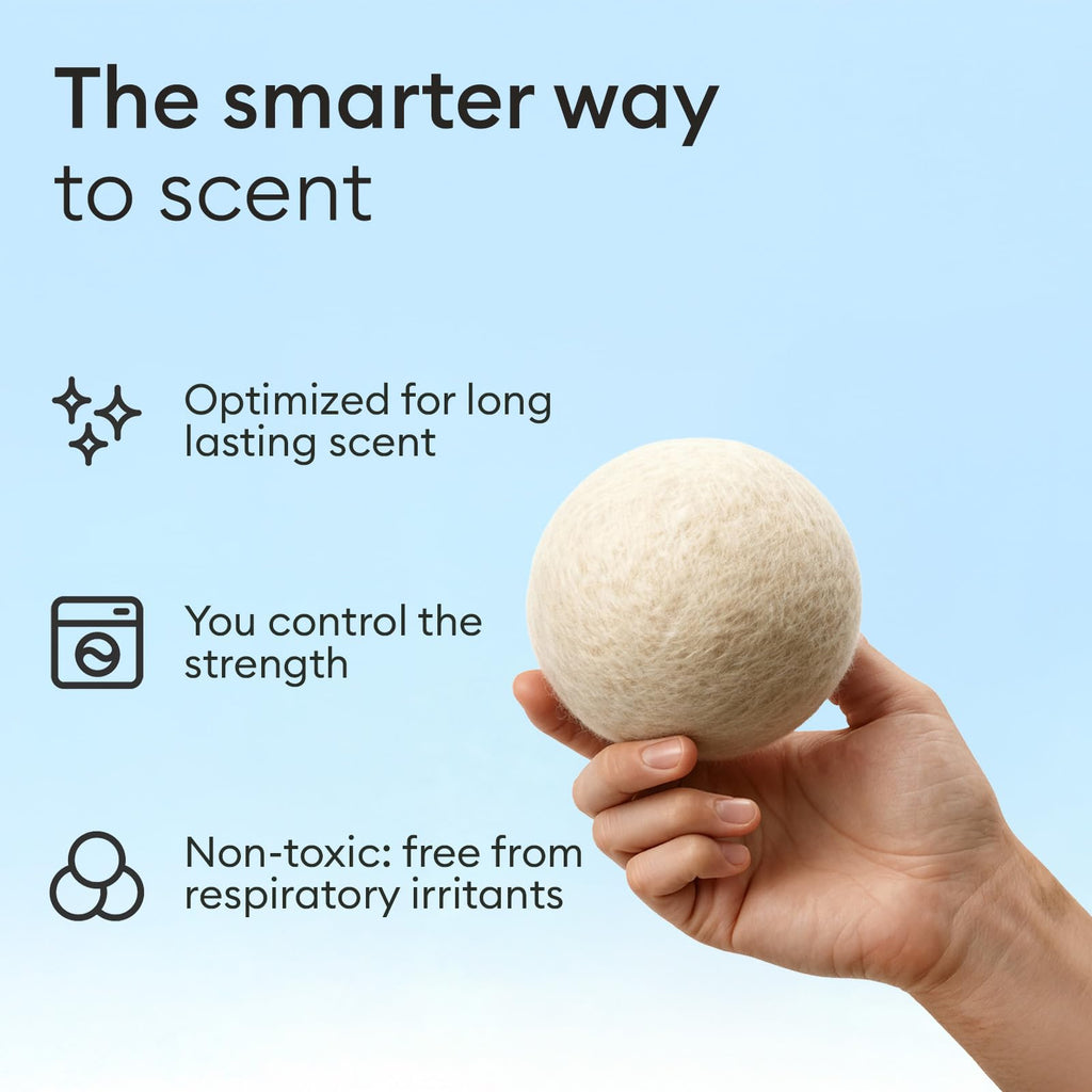Vove Signature Scent Drops, Magnolia Bergamot Cedar - Laundry Fragrance Oil with Glass Dropper, Scent Booster, Pairs with Dryer Balls, Hypoallergenic, Biodegradable Musk, FSC-Certified Packaging
