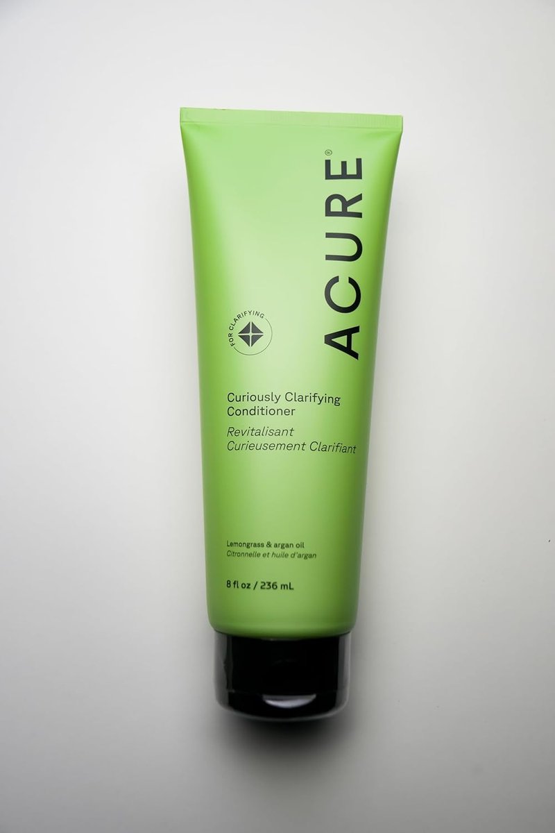 Acure Curiously Clarifying Shampoo & Conditioner Set - Deep Cleansing & Hydrating for Oily Hair - 8 fl oz (2 Pack)
