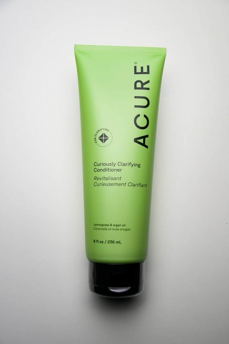 Acure Curiously Clarifying Shampoo and Conditioner Set - Daily Deep Cleansing & Hydrating Set for Women & Men, Detox for Oily Hair & Scalp Build Up, Paraben Free, Sulfate Free - 8 fl oz (2 Pack)
