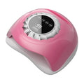 LVAINIT Pink UV LED Nail Lamp – Elegant Touch Screen Nail Dryer with 4 Timer Settings, Detachable Base & Dual Light Beads for Quick Gel Polish Curing – Salon-Quality Manicure at Home