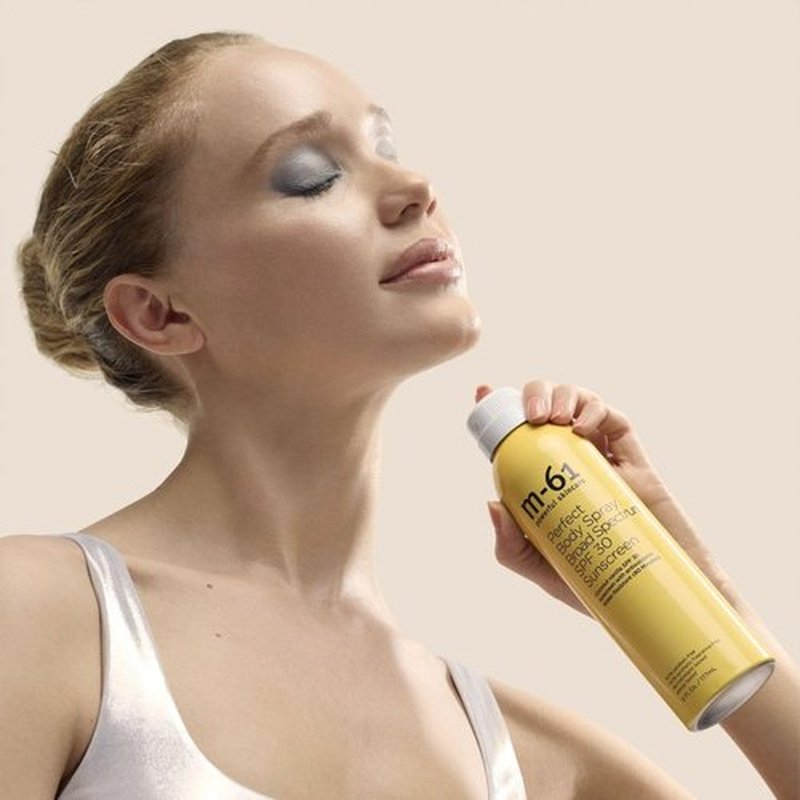 **M-61 Sunscreen Spray SPF 30 - Lightweight Clear Mist, Water Resistant for 80 Minutes | Vitamin E & Aloe | 6 Fl Oz**