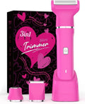 Skiennix Bikini Trimmer for Women - IPX7 Waterproof Hair Remover with 3-in-1 Heads | Hypoallergenic Blades