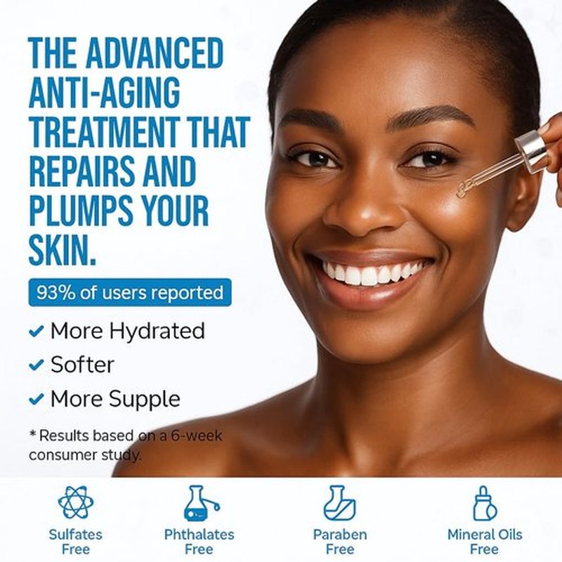 Mesoderm RX Advanced Age-Defying Serum, Triple Action for Age Spots, Sagging Skin, Fine Lines & Wrinkles, 1 fl oz