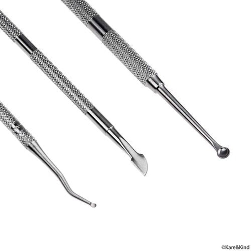 Complete 5 Piece Cuticle and Nail Care Set - For Manicure and Pedicure Use - Salon Quality - Stainless Steel - Personal Care for Men and Women - Easy to Use and Clean