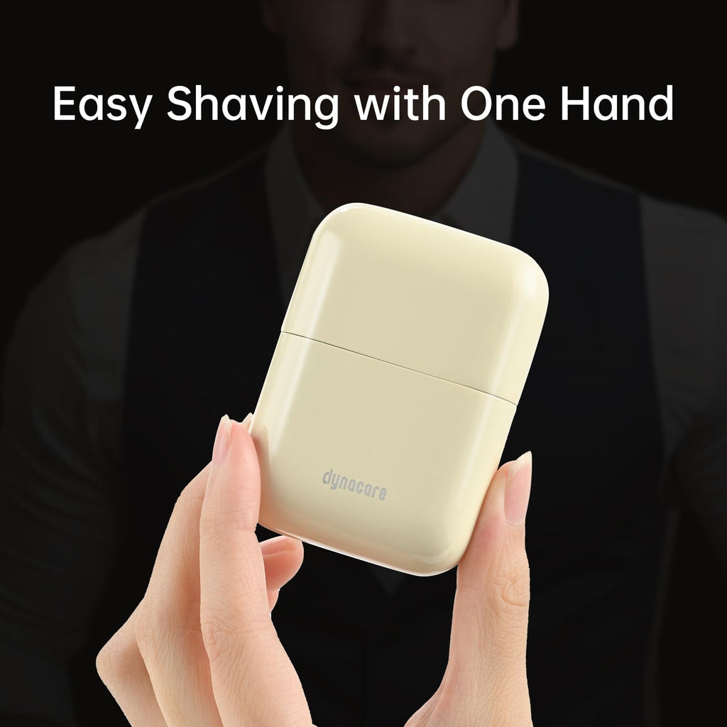 Mini Steel Electric Foil Shavers for Men: Upgraded Mini Electric Razor– Portable Travel Shaver with IPX7 Waterproof, Ultra-Long BatteryLife, and Triple Blade Technology Mini Razor (Sunburst Yellow)