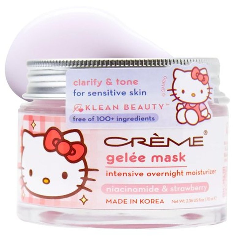 The Crème Shop Hello Kitty Gelée Mask - Klean Beauty™ Hydrating Formula for Radiant Skin