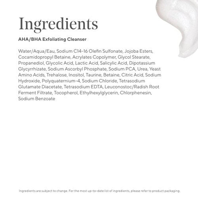 Murad AHA/BHA Exfoliating Cleanser - Triple-Action Face Wash with Salicylic, Lactic & Glycolic Acids - Smooth, Radiant Skin