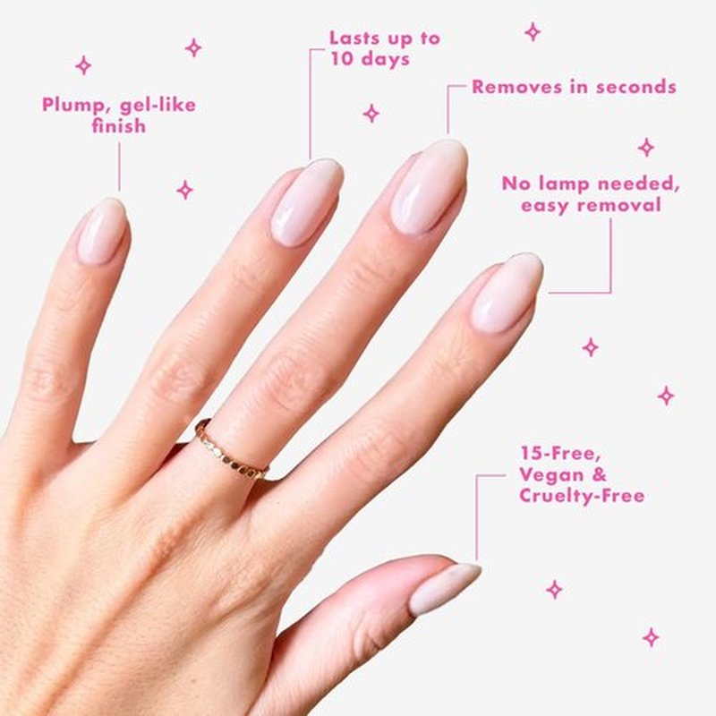 Olive & June Long Lasting Nail Polish - Strawberry Scone | Gel-Like Finish | 10-Day Wear | Vegan & Cruelty-Free