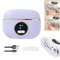 Electric Nail Clipper 3 in 1 Automatic Nail Trimmer with Magnetic Cover USB Rechargeable Polishing Tool with Magnifying Glass for Adults Kids Seniors (Purple)