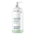 ATTITUDE Nourishing Hair Conditioner for Sensitive Dry Scalp, Dry and Damaged Hair, Soothing Oat, Naturally Dervied Ingredients, Dermatologically Tested, Vegan Detangler, 32 Fl Oz